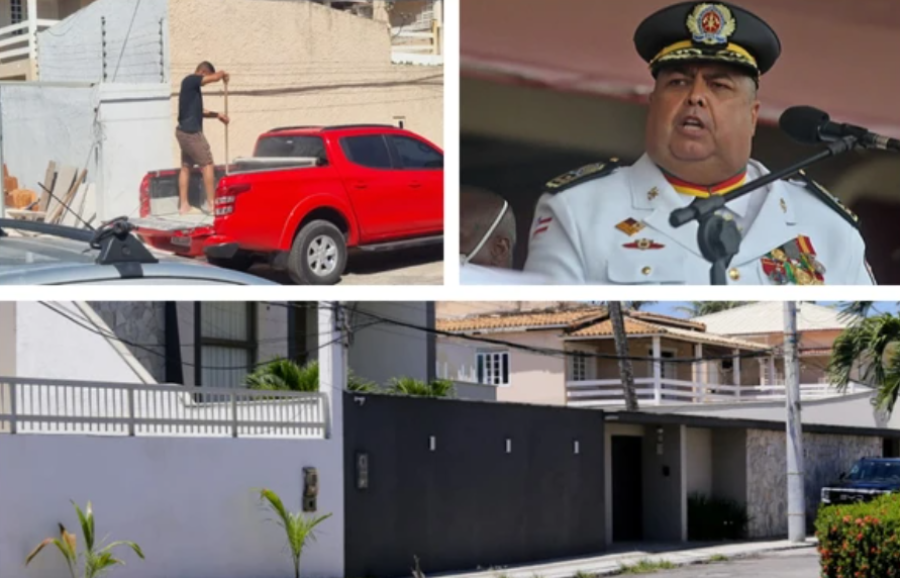 Caminhonete do Corpo de Bombeiros é flagrada em obra de imóvel ligado a ex-comandante em Vilas do Atlântico