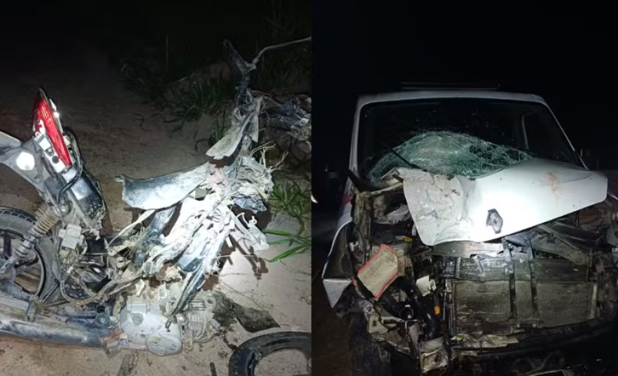 Batida entre motocicleta e ambulância deixa dois mortos na Bahia