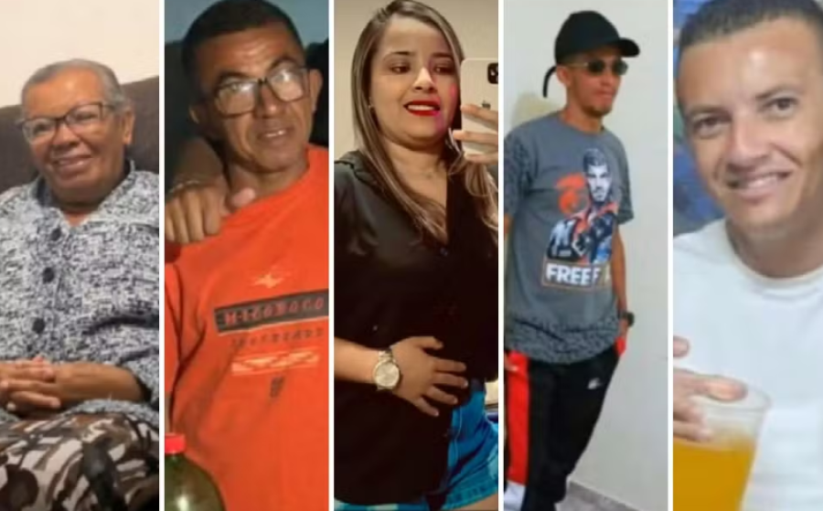 Cinco pessoas da mesma família que morreram em acidente em Goiás são enterradas na Bahia
