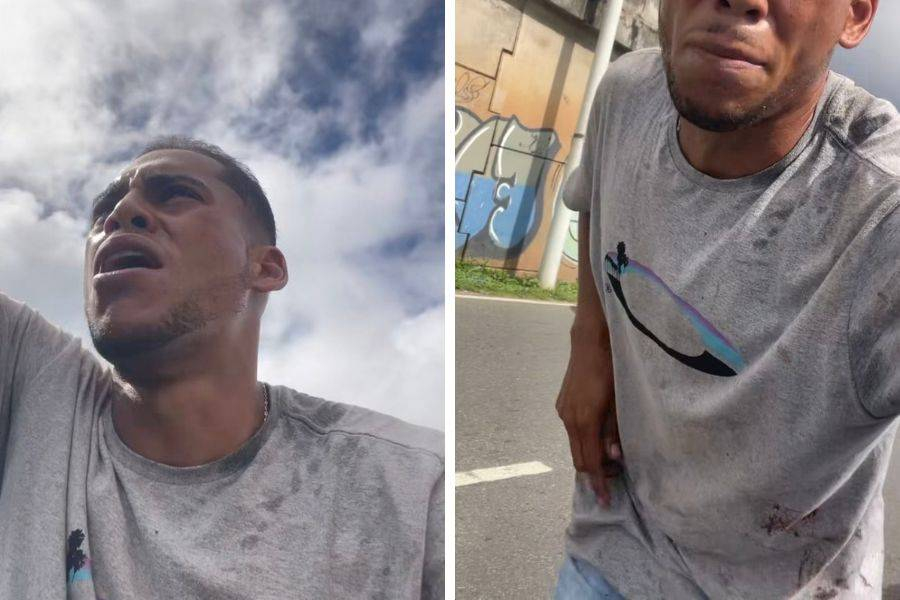Influenciador é baleado e posta vídeo pedindo socorro, em Salvador