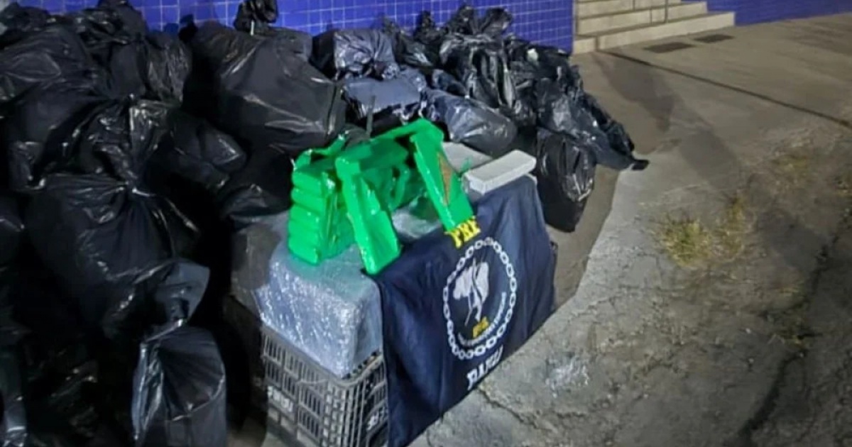 PRF apreende cerca de duas toneladas de drogas que seguiam para Feira de Santana
