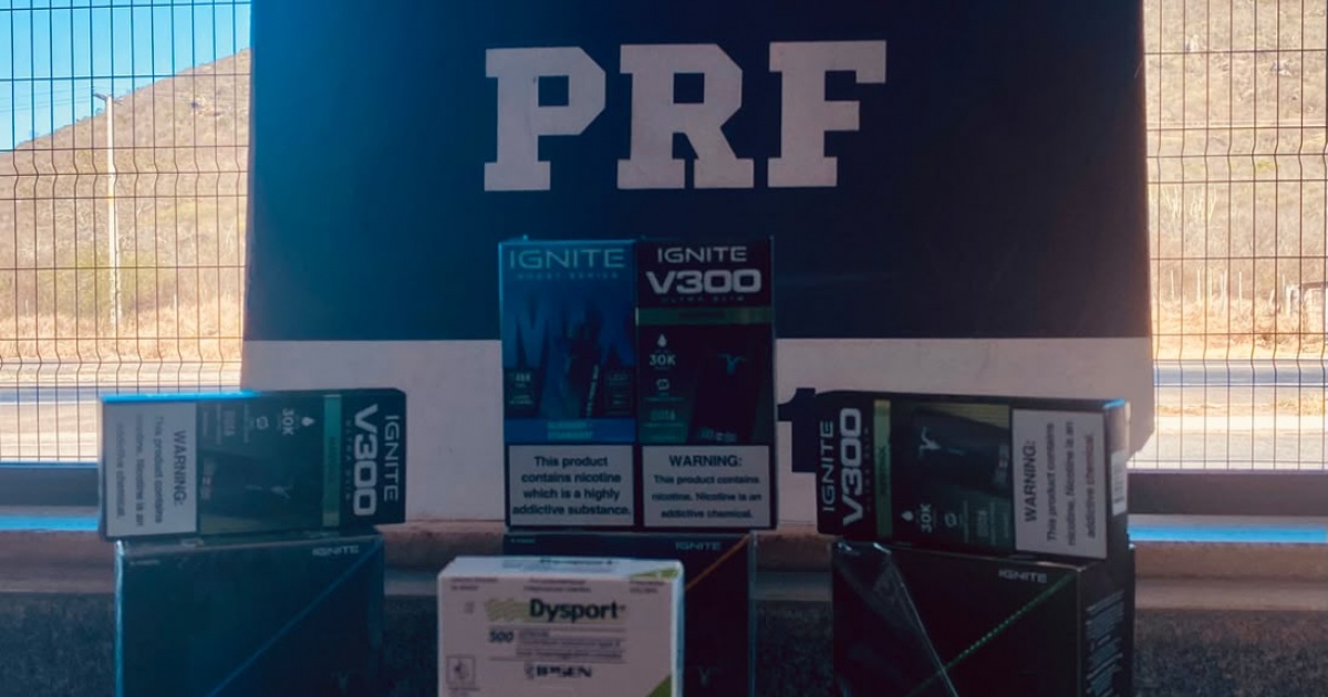 PRF apreende 24 cigarros eletrônicos e botox estrangeiro em ação no Sudoeste baiano